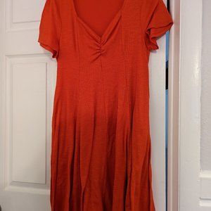Torrid - Dress - skater style short sleeved in orange - 1/XL